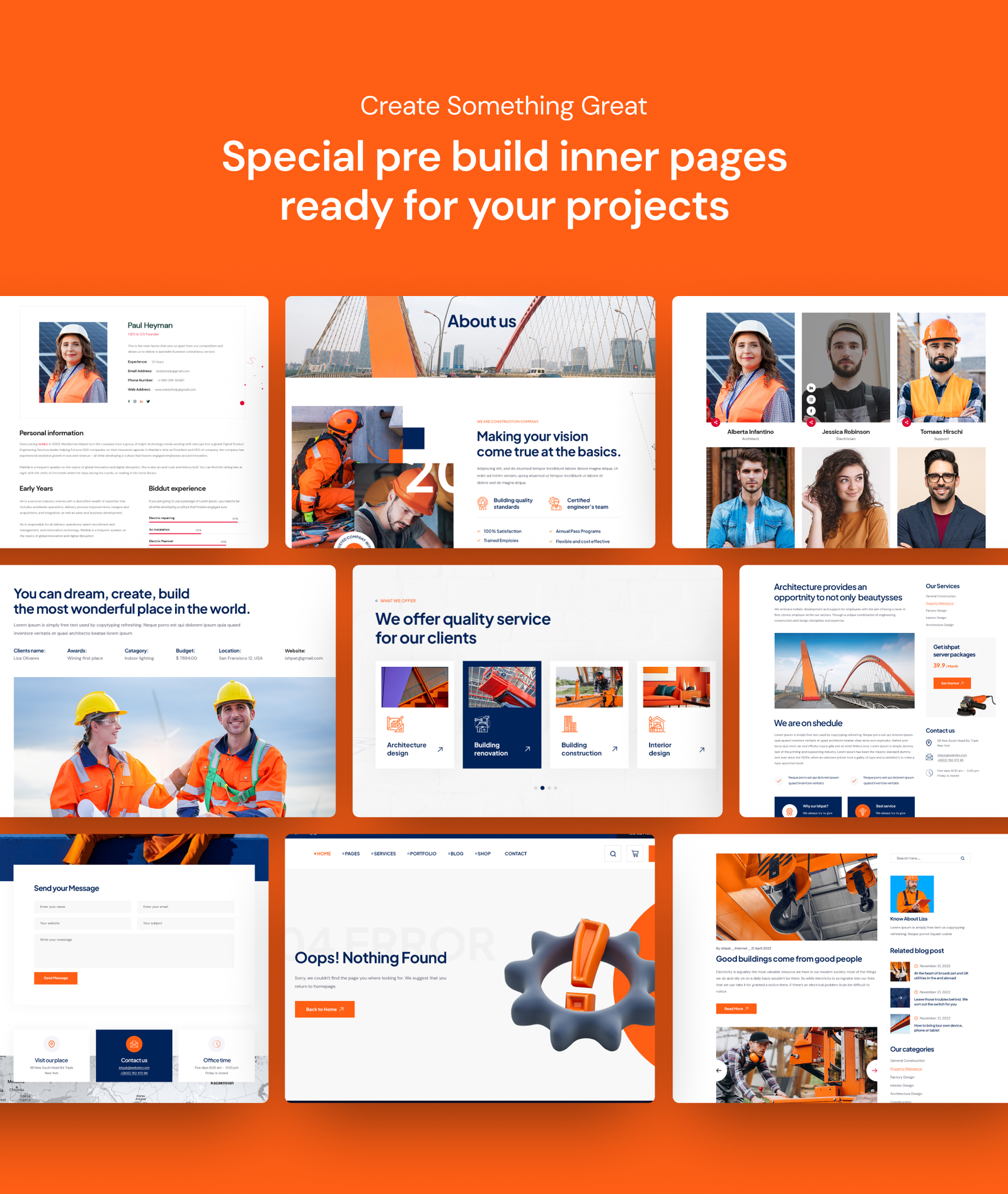 Ishpat - Construction WordPress Theme